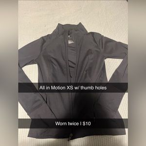 Black All in Motion jacket, size XS